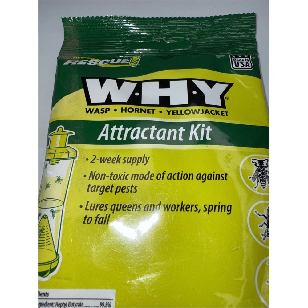 RESCUE W.H.Y Attractant Kit For Wasp 2 Week Supply New